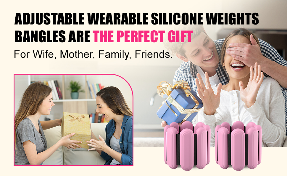 Набір вантажів для зап'ястя та щиколоток (2 шт по 0,5 кг) для фітнесу, йоги, танців, пілатесу, рожеві