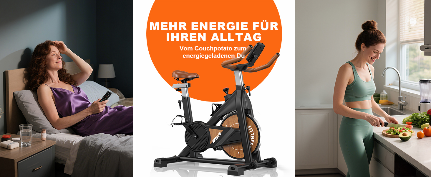 Велотренажер з Bluetooth: велотренажер з магнітним опором, фітнес-велосипед для дому з LCD-дисплеєм, до 160 кг, чорний