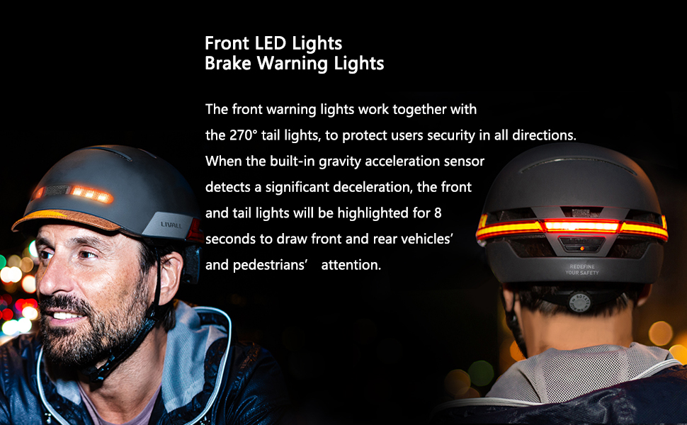 Смарт велосипедний шолом LIVALL BH51M з Bluetooth, LED-ліхтарями, автоматичним сенсором, мікрофоном, динаміками, SOS-сповіщенням і візором для дорослих — для велосипеда, скейтборда, електровелосипеда