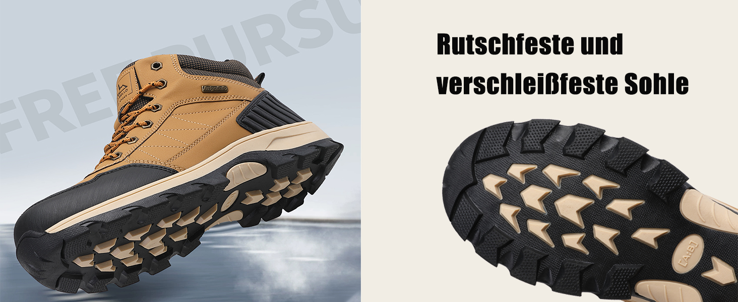 Чоловічі зимові черевики ARRIFIO BELLO: зимові черевики, вандер-черевики, трекінг черевики, утеплені, з антиковзанням, розмір 41-46, колір зелений