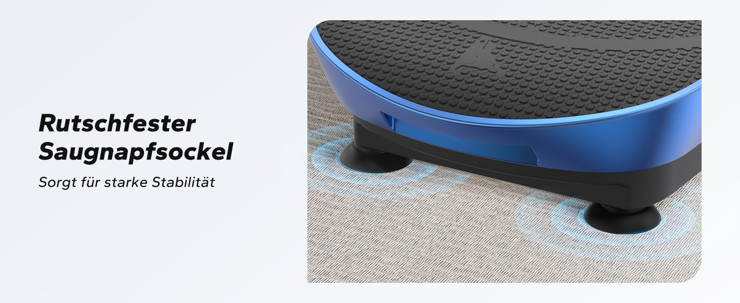 Вібраційна платформа MERACH для тренувань всього тіла, підтримка Bluetooth, синій