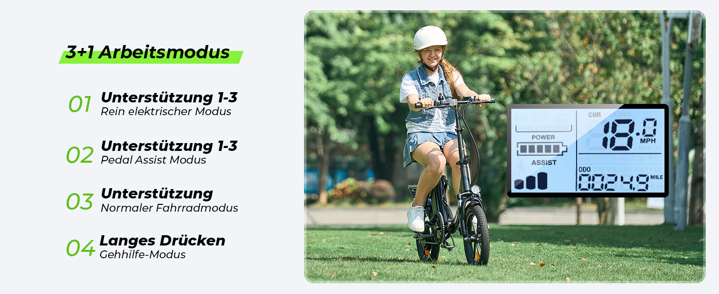 Велосипед Finbike E-bike 16 Fat Tire, акум. 10.4Ah, 4 режими, 88 км