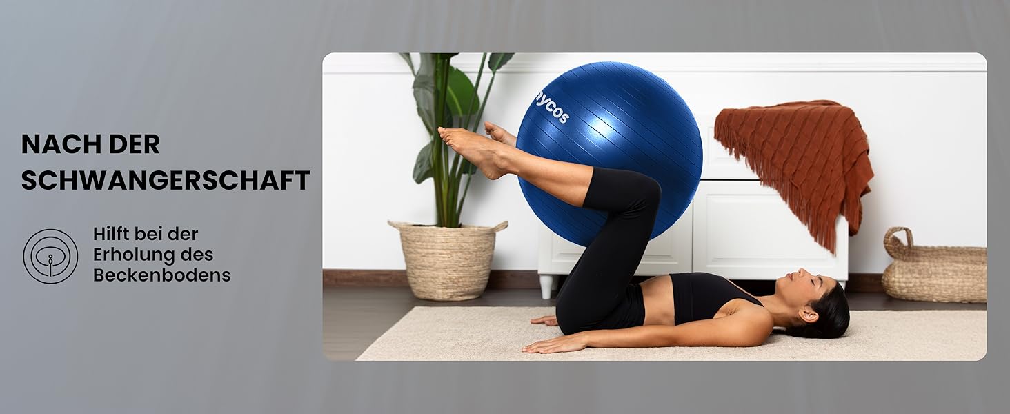 Фітбол Unycos 55/65/75 см для фітнесу, йоги, балансу та корекції. З насосом, BPA-Free, антивибуховий. #10 Зелений (55 см, #07 Темно-синій)