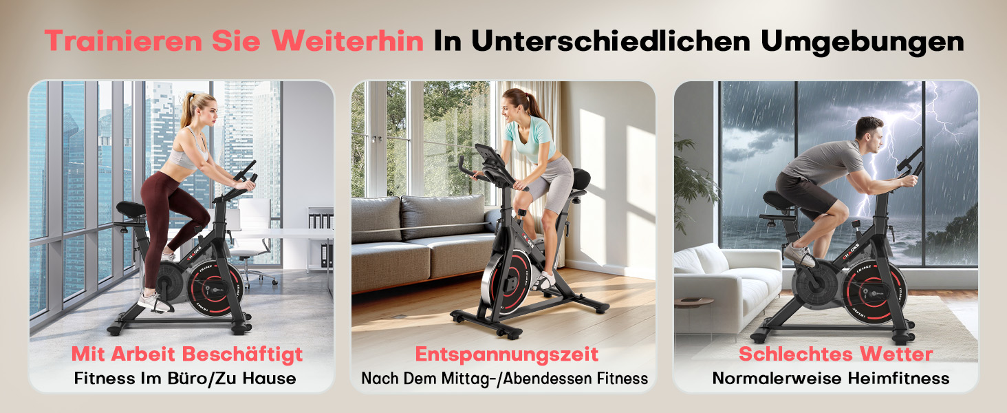 Hometrainer CHAOKE з LCD-монітором: тихе кардіотренування вдома, до 150 кг, чорно-синій