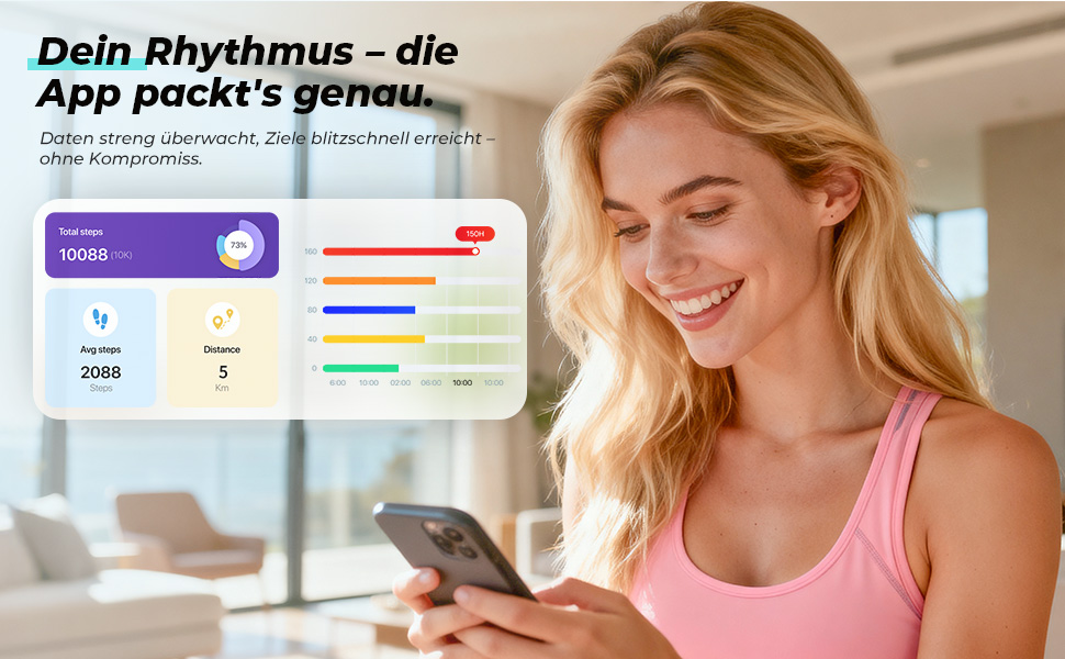 Складана бігова доріжка для дому та офісу Enboy, швидкість 12-14 км/год, ручне регулювання нахилу, LED-дисплей, максимальна вага 150 кг