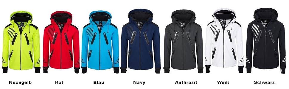 Чоловіча куртка софтшелл Rock Creek Outdoor Windbreaker H-140 S, неоново-жовта
