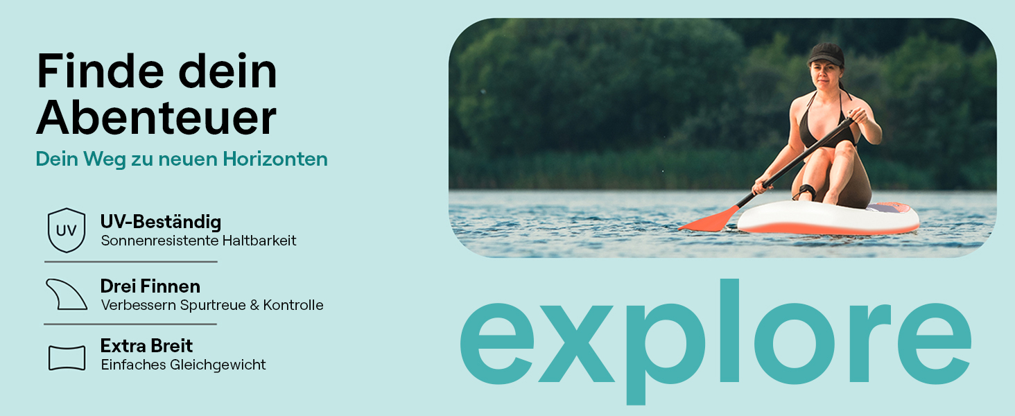 Надувний SUP СеренеЛайф для дорослих та дітей: комплект дошки, весла, насоса та сумки. Touring SUP, ручне управління, оранжевий, до 155 кг