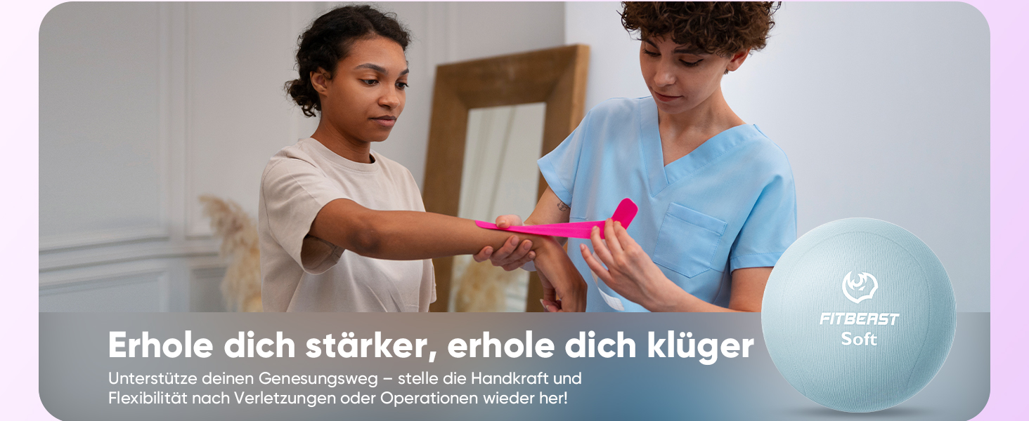 FitBeast Тренажер для рук та пальців, набір 6 шт. для силових вправ, реабілітації та зняття стресу. Підходить для чоловіків, жінок та людей похилого віку.