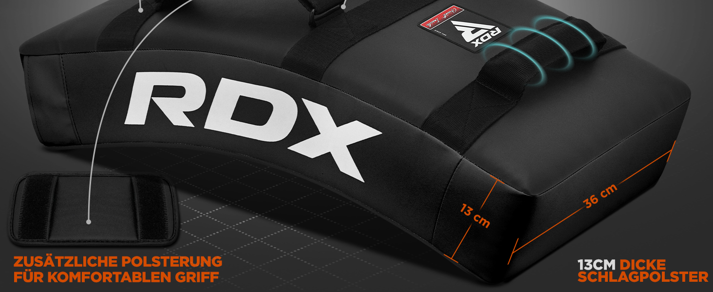 Шлагкішен RDX для бойових мистецтв: кикбоксинг, карате, ММА, муай-тай, таеквондо (1 шт., чорний)