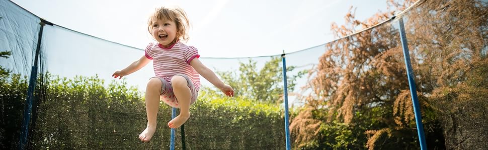 Преміум батут Pack, діаметр 245 см, з сіткою безпеки, сходами, захисним тентом та комплектом кріплень