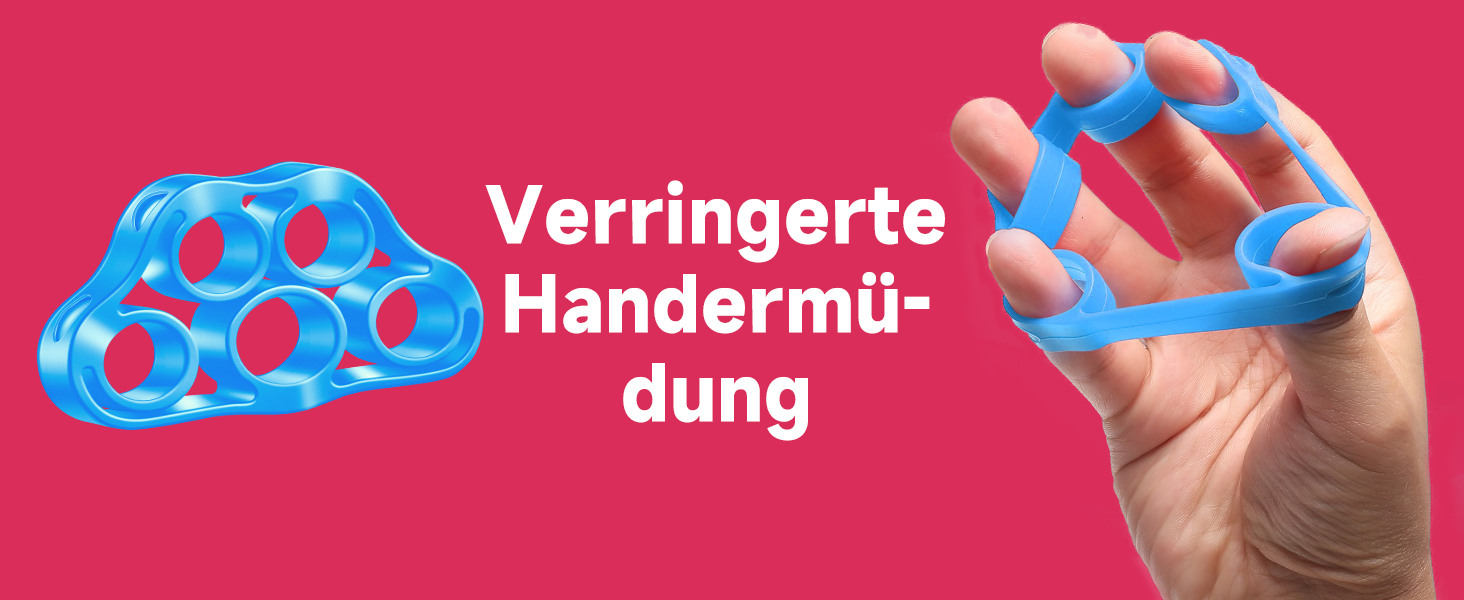 FitBeast Тренажер для рук та пальців, набір 5 шт. - регульований тренажер, тренажер для пальців, тренажер зап'ястя, кільце для тренувань та куля для зняття стресу (Світло-блакитний)