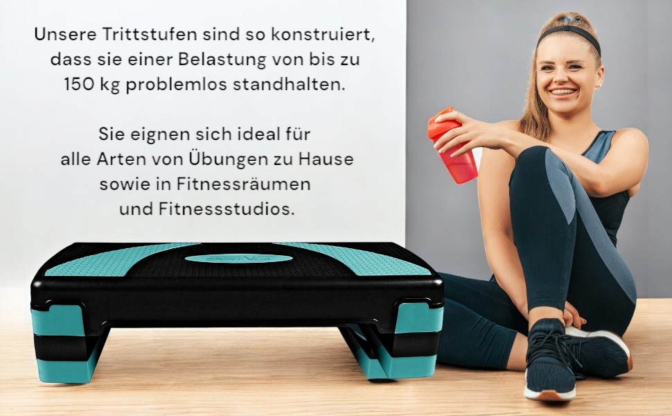 Степпер SportVida для аеробіки та домашніх тренувань - регульована висота, 2 рівня, зелений