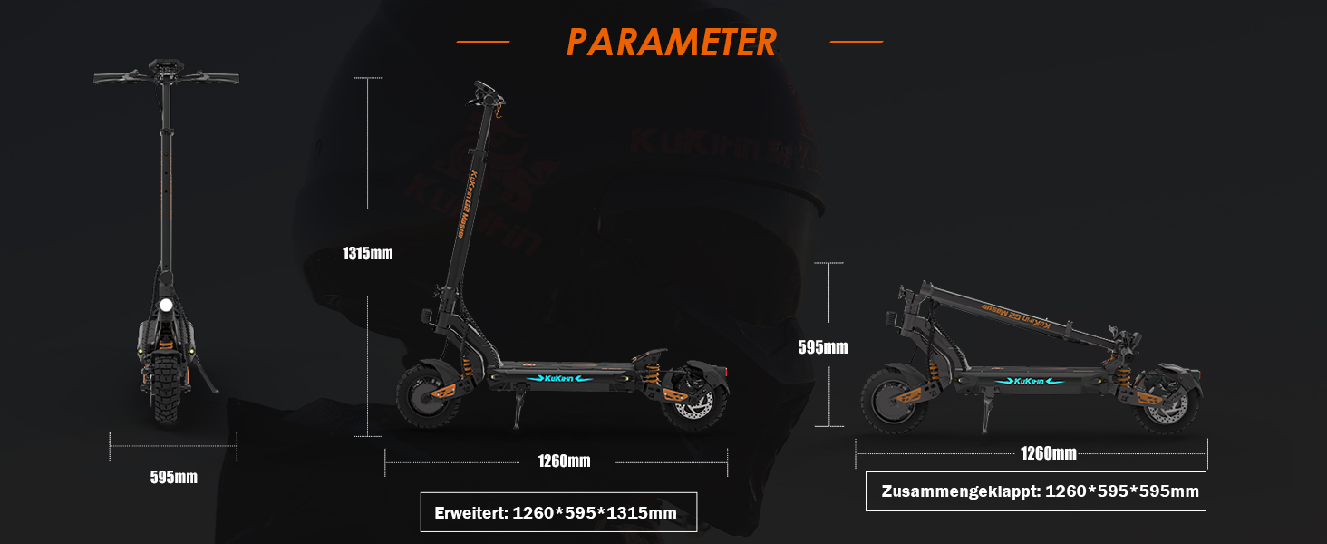 Електросамокат Kugookirin G2 Master, 52В 20,8Ач, запас ходу 70 км