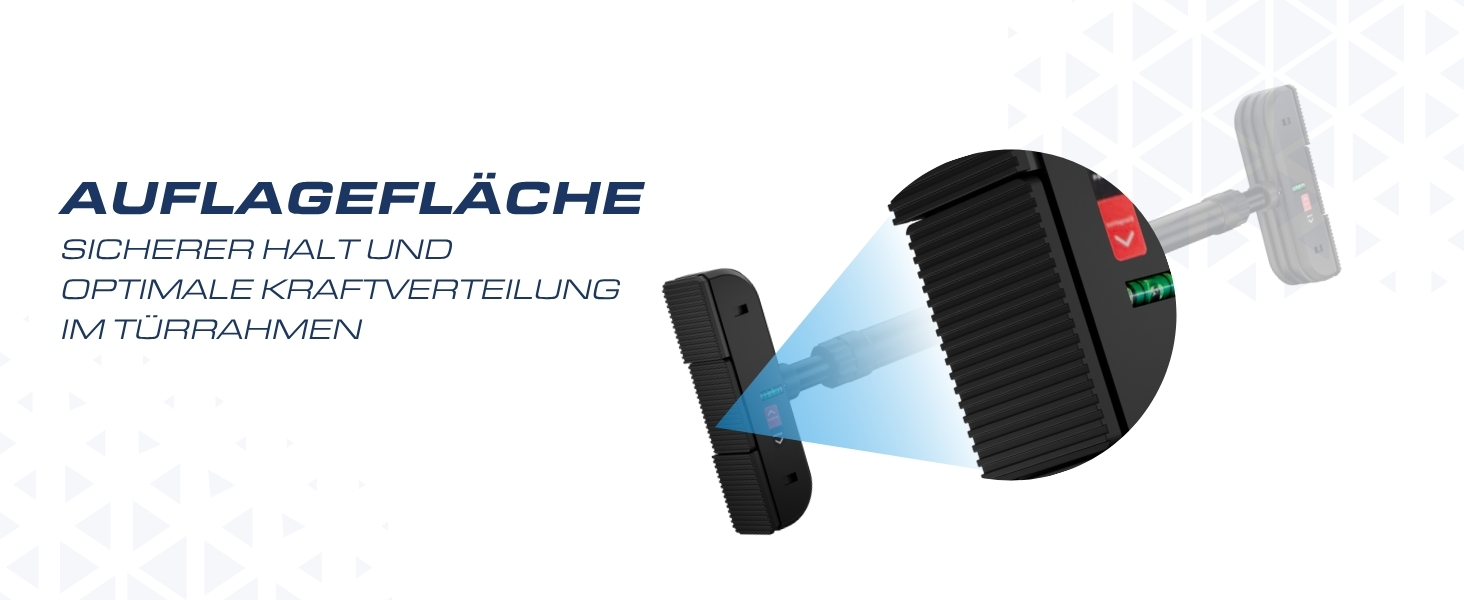 ELANI Климатична стійка для турніків на дверний отвір 70-92 см, до 200 кг, без свердління, з інноваційною блокувальним гвинтом – чорний колір