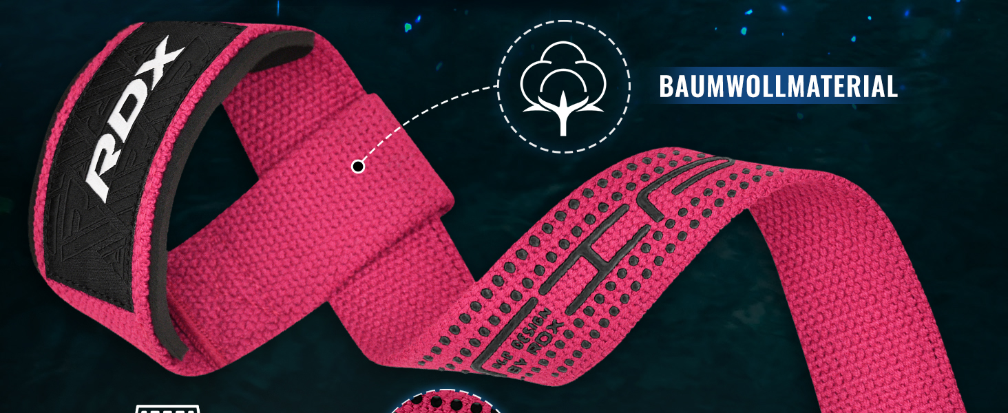 Ремінь для підйому штанги RDX Zughilfen, 60 см, для силових тренувань, бодібілдингу, пауерліфтингу, 5 мм, з підкладкою, захист зап'ястя, чоловічий/жіночий (уточнюйте колір)