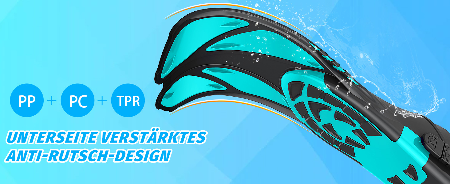 Ласти для плавання Schnorchelflossen регульовані, дорослі, компактні (S/M, темно-зелені) для дайвінгу, снорклінгу та тренувань з сіткою