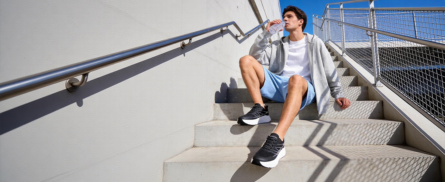 Чоловічі кросівки для бігу та ходьби Sportschuhe з широким носком, дихаючі, протиковзкі, помаранчеві, розмір 39-46 EU