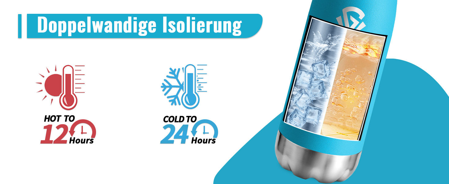 Термос-пляшка 750 мл, термокана з подвійними стінками, підходить для газованої води, без BPA, витокозахисна, ізольована пляшка з нержавіючої сталі для університету, роботи, подорожей, спорту, активного відпочинку, хлопчиків та дівчаток, 750 мл, темно-зелений
