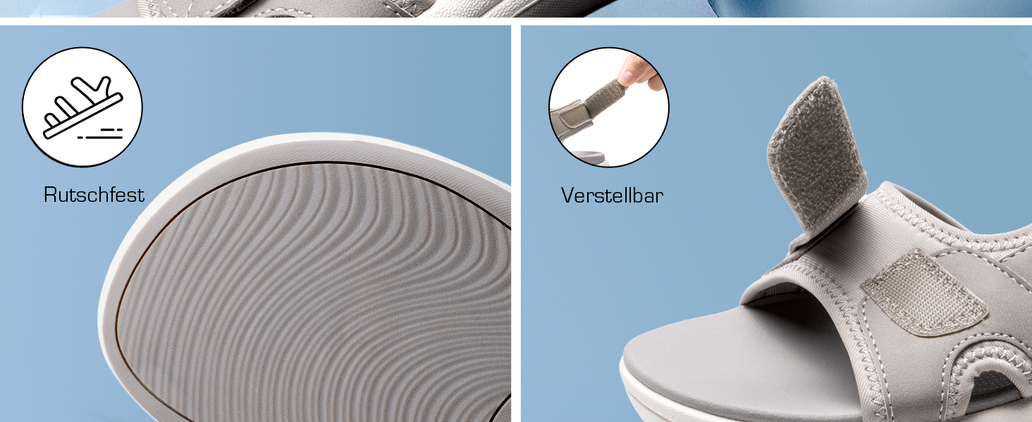 Сандалії жіночі DREAM PAIRS для трекінгу та відпочинку, EVA-устілка, підошва TPR, регульовані ремінці, 41.5 EU, Marine