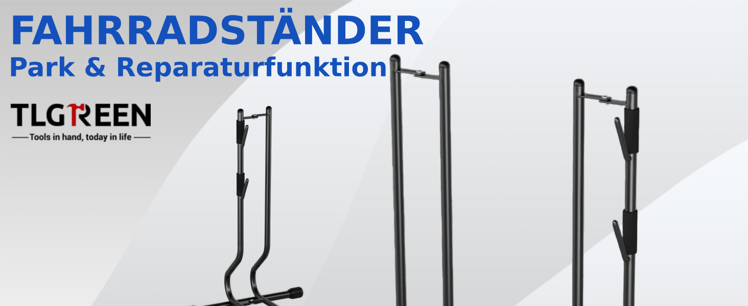 Підставка для велосипедів TLGREEN 2 шт. - стійка для паркування, ремонтна, для MTB, шосе, 20-27 дюймів, ширина шини до 70 мм