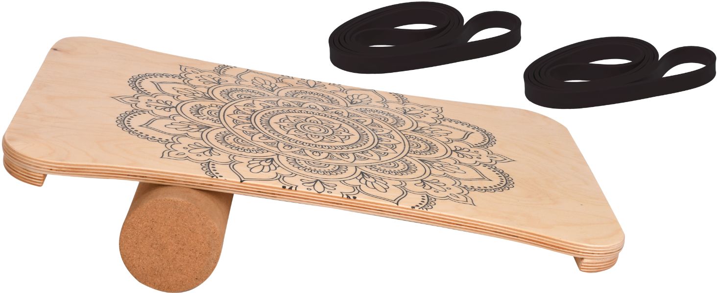 Балансборд набір Woodboard Starter з клену та корку для тренування координації і балансу