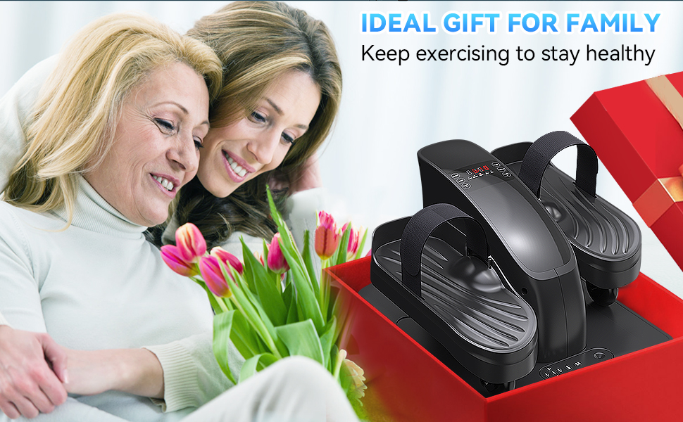 Еліптичний тренажер для сидіння, крос-тренажер, тренажер для ніг, моторизований педальний тренажер з пультом дистанційного керування та LCD дисплеєм, тренажери для дому для людей похилого віку та дорослих, спортивне обладнання для дому E3