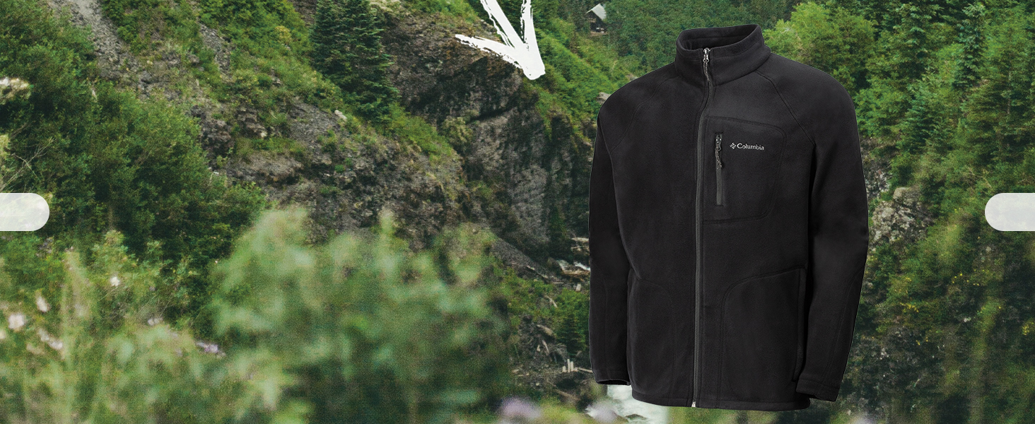 Чоловіча флісова куртка Columbia Fast Trek II Full Zip Fleece, темно-сіра (Dark Mountain), розмір XXL