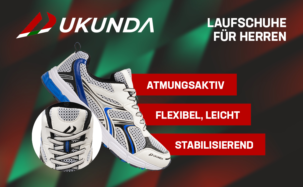 Чоловічі бігові кросівки Mombasa, білі, розмір 39 EU, дихаюча сітка, зносостійка підошва