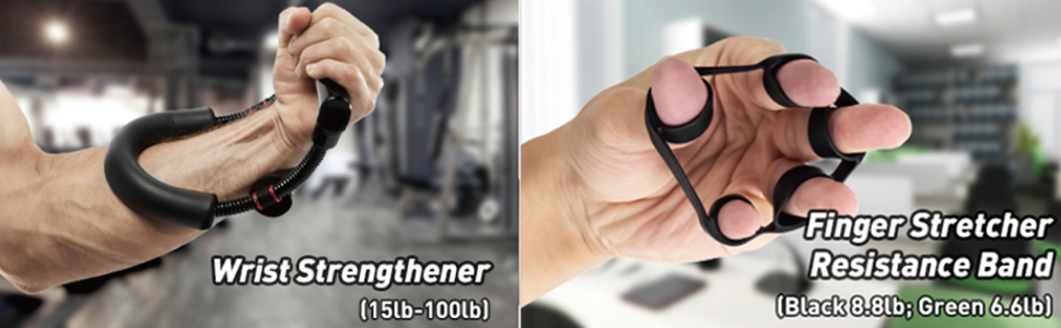 Набір для тренування рук та зап'ястя (10 шт.) - Handtrainer HSK01N