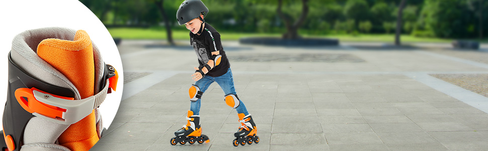 Дитячі ролики MOLTO на 4 колесах, помаранчеві - унісекс, для навчання, від 36 місяців