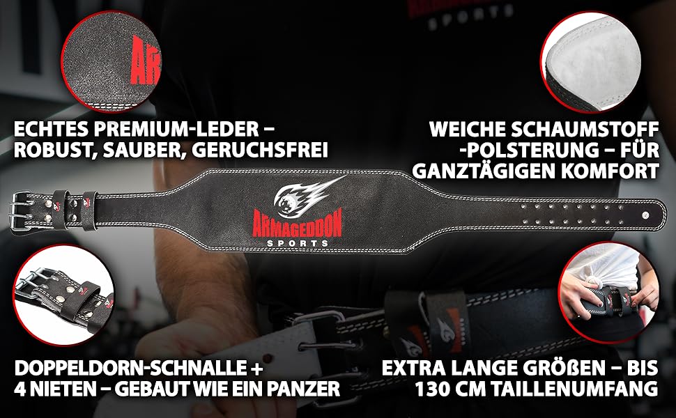 Пончо для важкої атлетики 15 см з натуральної шкіри, фітнес-пояс для бодібілдингу, силових тренувань, важкої атлетики, кросфіту - тренувальний пояс для жінок та чоловіків XXXL (110-130 см обхват талії)