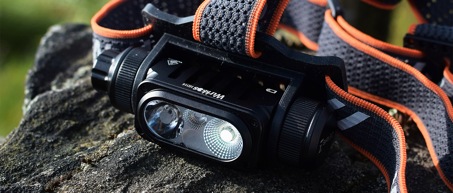 Wurkkos HD16: Потужна налобний ліхтар з регулюванням яскравості, 2500 люменів, USB-C, червоне світло, водонепроникний, для бігу, походів, кемпінгу