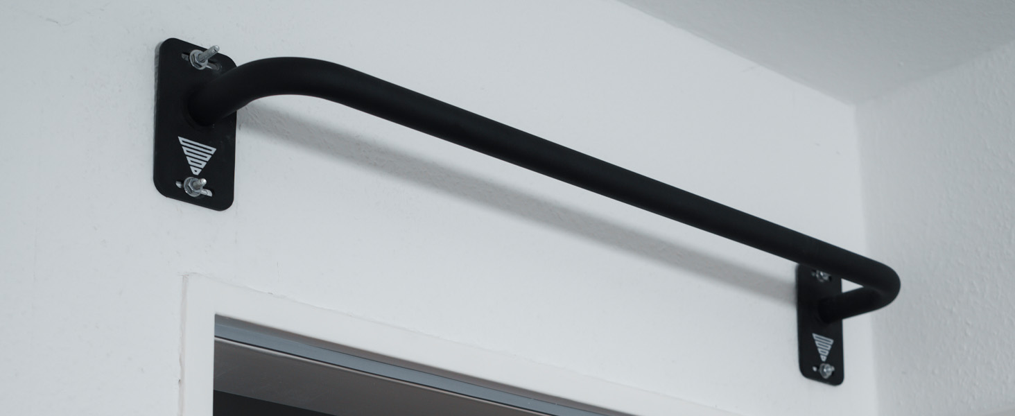 Климмер GORNATION для дверного прорізу: турнік, бруси для підтягувань, віджимань та інших вправ. Ідеально для калістеніки та загального фітнесу (чорний).