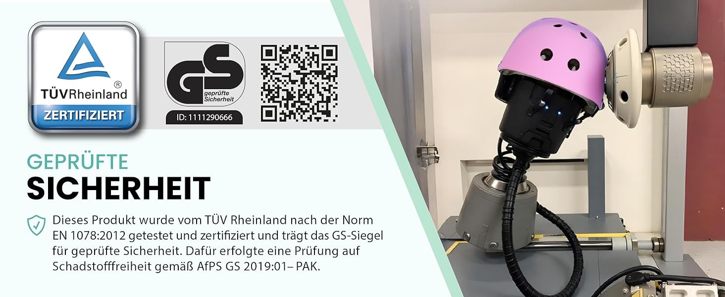 Дитячий шолом для скейтборду та велосипеда, сертифікований TÜV Rheinland, від 3 років, для дівчаток, німецький бренд