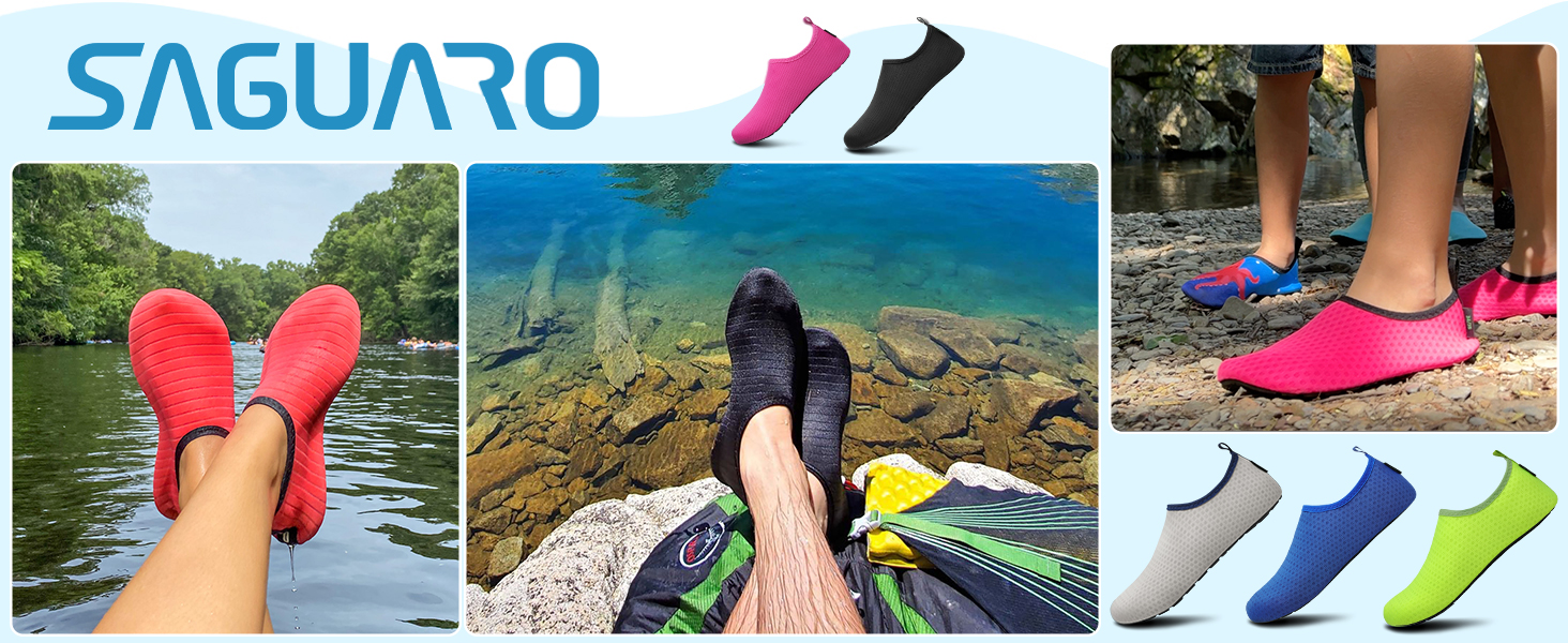 Чоботи для плавання SAGUARO: чоловічі та жіночі, водонепроникні, для пляжу, серфінгу, дайвінгу, неопренові, швидко сохнуть, розміри EU 36-47 (зелений, жовтий)