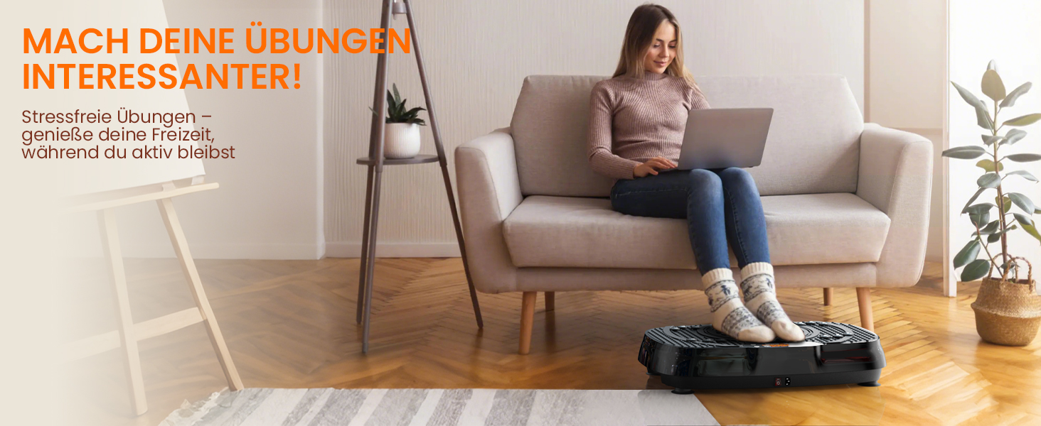 Вібраційна платформа TISSCARE для дому: тренування, схуднення, формування фігури та м'язів. 120 рівнів, 5 режимів, до 180 кг. Чорний колір