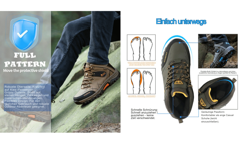 Черевики для хайкінгу чоловічі та жіночі, водонепроникні, туристичні черевики, outdoor взуття, зручні, легкі, для кемпінгу, зелені, 39 EU