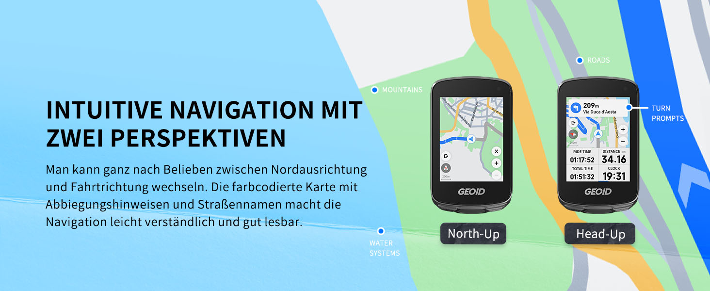 Велокомп'ютер GEOID CC700 Pro GPS з сенсорним екраном 2.8