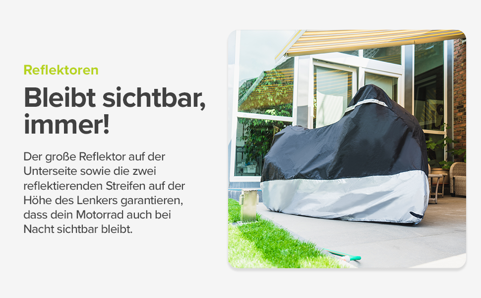 Накриття для мотоцикла VELMIA - термостійке до 300°C, зимове, для Vespa/Moped, гараж для мотоцикла (XXL 265x105x130 см)