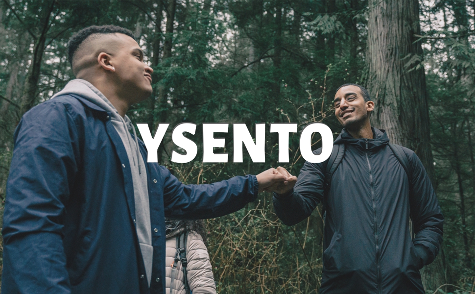 Чоловіча водонепроникна куртка YSENTO: мембранна вітрівка-софтшелл для походів та активного відпочинку, з відʼємним капюшоном, синя, розмір M