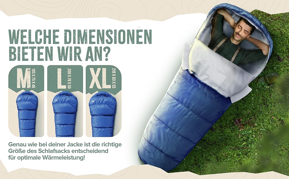 Спальний мішок ONLYHIKE® Outdoor [300GS] для кемпінгу, подорожей та активного відпочинку. Легкий (1700г), для весни, осені та зими (-5°C до 10°C). Розміри: L, XL. Кольори: зелений, синій.