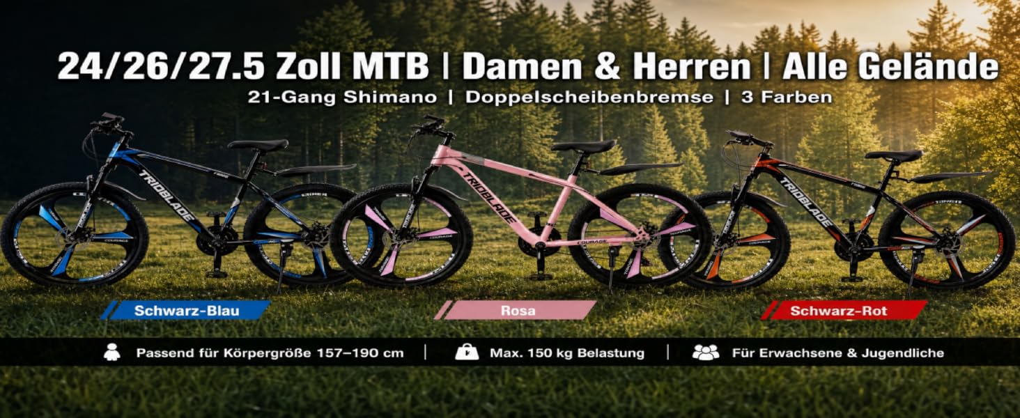 Гірський велосипед MTB 24 дюйми, 21 швидкість Shimano, Hardtail з амортизатором, дискові гальма, чорно-червоний
