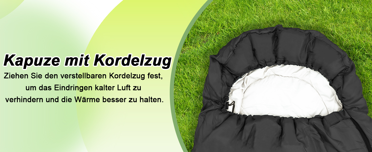 Спальний мішок Outdoor для кемпінгу 3 сезони, дорослий, 2-в-1, теплий, легкий, водонепроникний, для подорожей, хайкінгу та туризму