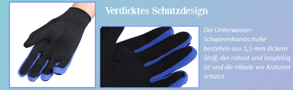 Рукавички для дайвінгу VGEBY1, 1 пара, 3 кольори, п'ятипалі неопренові рукавички для дайвінгу, снорклінгу, каякінгу, серфінгу та інших водних активностей, темно-синій L