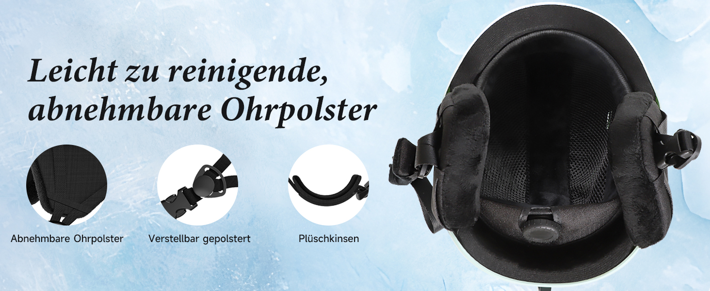 Шолом для катання на лижах та сноуборді, чорний, регульований, для чоловіків, жінок та підлітків (M)