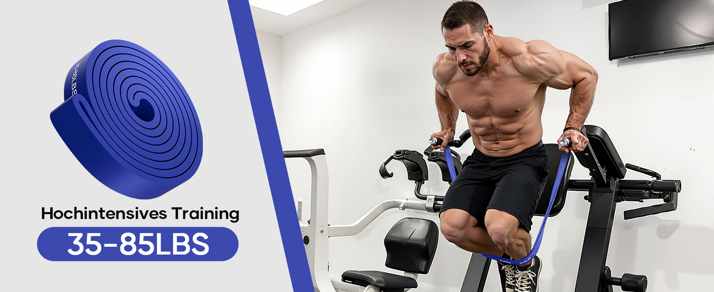 Набір гумових еспандерів Fokky Fitness для фітнесу та силових тренувань (4 рівні опору) з анкером для дверей, постером та сумкою