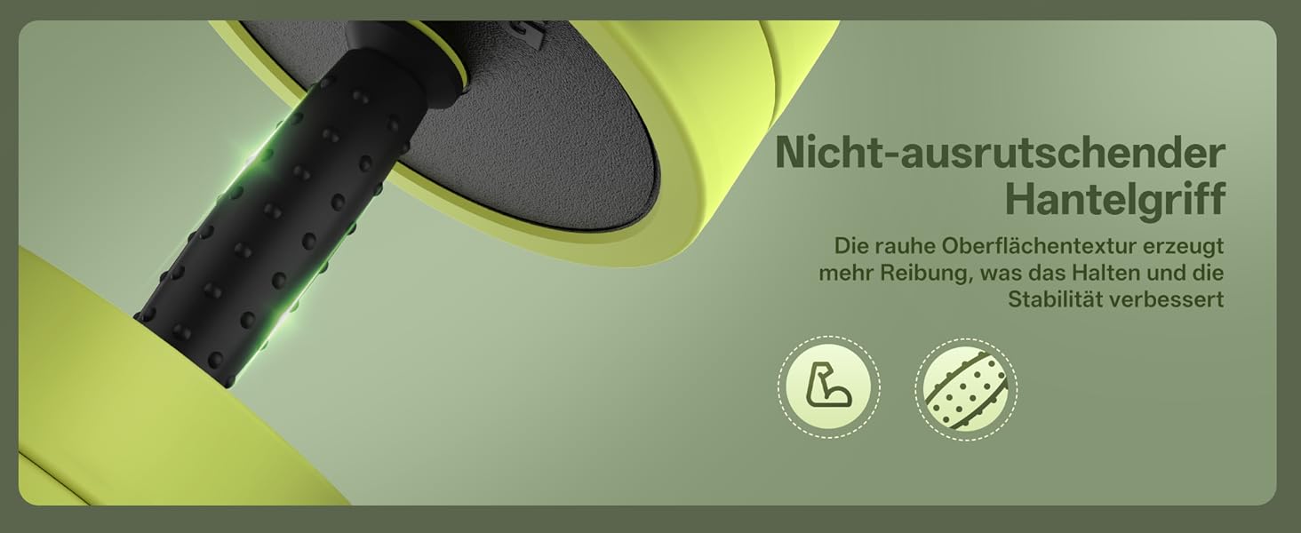 PASYOU Набір гантелей регульовані 20 кг 4 в 1: гантелі, гиря, гантелі з'єднувачем, штанга для домашніх тренувань (зелений)