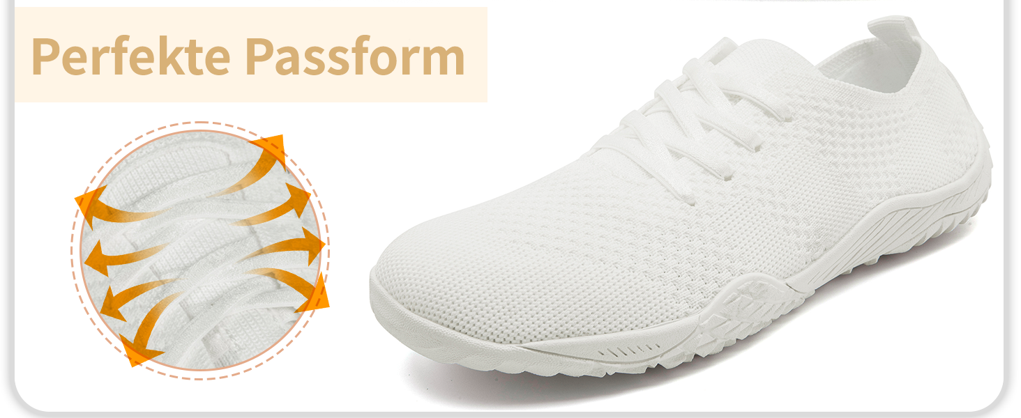 Жіночі спортивні кросівки Barfuss для бігу та занять спорту. Легкі, зручні, з підошвою, що не ковзає. Розмір 40 EU, чорний колір.