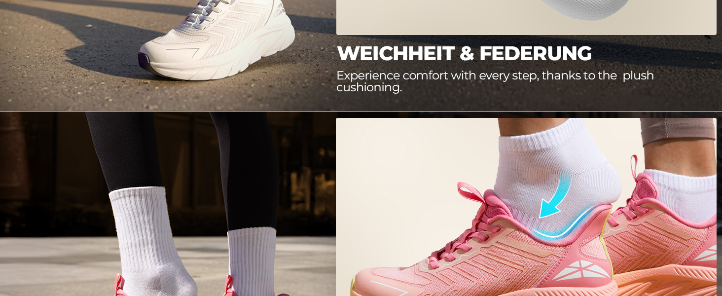 Жіночі спортивні сліпони ALLSWIFIT: зручні, дихаючі, з антиковзкою підошвою, для тенісу, фітнесу та крос-тренінгу, білі, розмір 39 EU