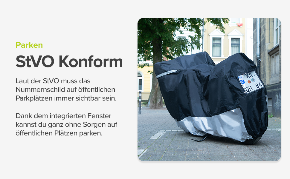 Накриття для мотоцикла VELMIA - термостійке до 300°C, зимове, для Vespa/Moped, гараж для мотоцикла (XXL 265x105x130 см)